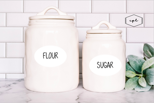 Custom White Sticker Labels