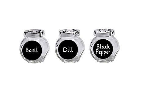 Pre-printed Spice Sticker Labels - Set of 24 or 48